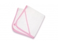 Банное полотенце для новорожденных с капюшоном (розовое)